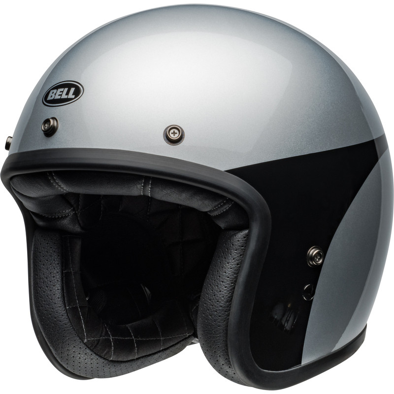 Casque BELL Custom 500 - Chassis Gloss Silver Black - Dr Rider