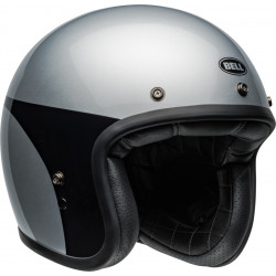 Casque BELL Custom 500 - Chassis Gloss Silver Black - Dr Rider