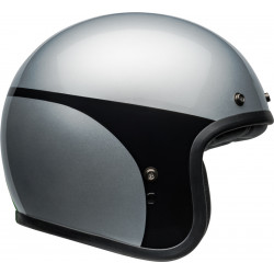 Casque BELL Custom 500 - Chassis Gloss Silver Black - Dr Rider