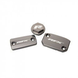 Jeu de couvercles de maîtres-cylindres RFX Pro Series - gris minéral / frein Brembo et embrayage Magura