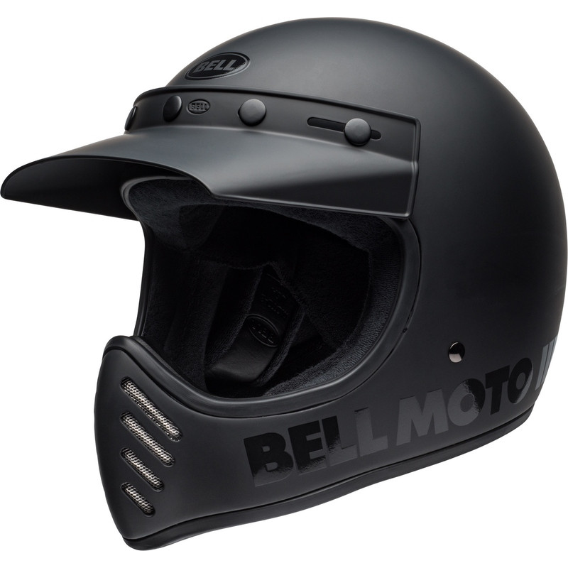 Casque BELL Moto-3 Classic - Blackout Mat/Brillant - Dr Rider