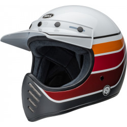 Casque BELL Moto-3 - RSD Saddleback Satin/Gloss White/Black - Dr Rider