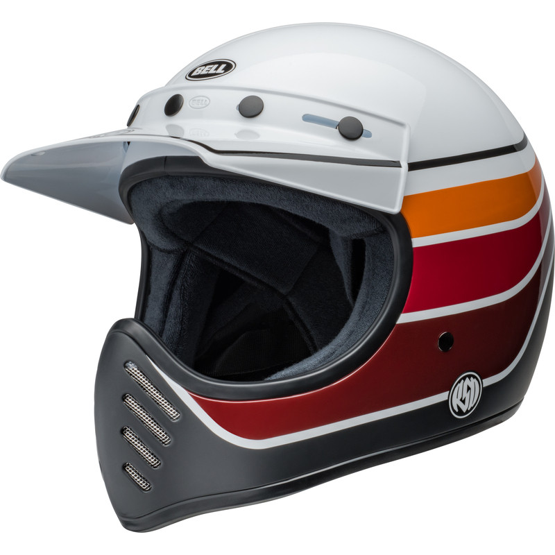Casque BELL Moto-3 - RSD Saddleback Satin/Gloss White/Black - Dr Rider