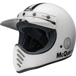 Casque BELL Moto-3 - Steve McQueen Gloss White/Black - Dr Rider