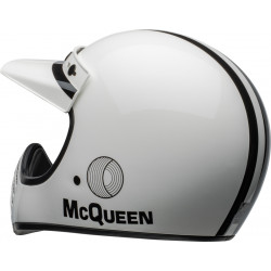 Casque BELL Moto-3 - Steve McQueen Gloss White/Black - Dr Rider