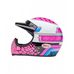Casque BELL Moto-3 - Deathspray Gloss Pink Purple - Dr Rider