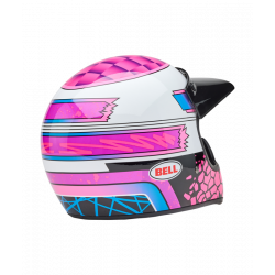 Casque BELL Moto-3 - Deathspray Gloss Pink Purple - Dr Rider
