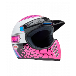 Casque BELL Moto-3 - Deathspray Gloss Pink Purple - Dr Rider