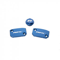 Jeu de couvercles de maîtres-cylindres RFX Pro Series - bleu / frein et embrayage Brembo