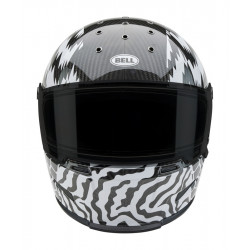Casque BELL Eliminator Carbon - Deathspray Gloss Black/White/Black - Dr Rider