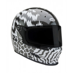 Casque BELL Eliminator Carbon - Deathspray Gloss Black/White/Black - Dr Rider
