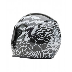 Casque BELL Eliminator Carbon - Deathspray Gloss Black/White/Black - Dr Rider