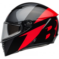 Casque BELL Lithium - Shear Gloss Metallic Gray/Red - Dr Rider