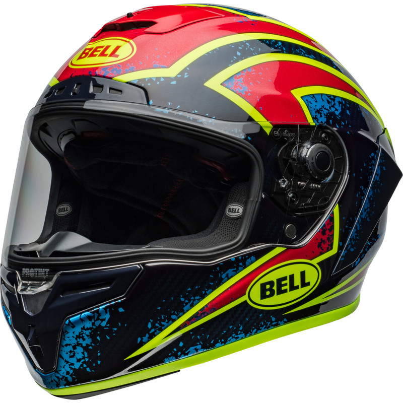 Casque BELL Race Star DLX Flex - Xenon Gloss Blue/Retina - Dr Rider