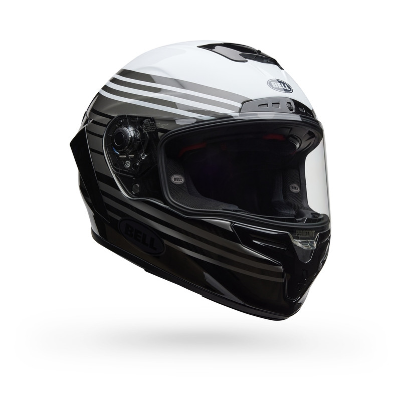Casque BELL Race Star DLX Flex - Dash Gloss White/Black - Dr Rider