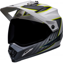 Casque BELL MX-9 Adventure Mips - Dalton Blanc/Jaune Hi-Viz - Dr Rider