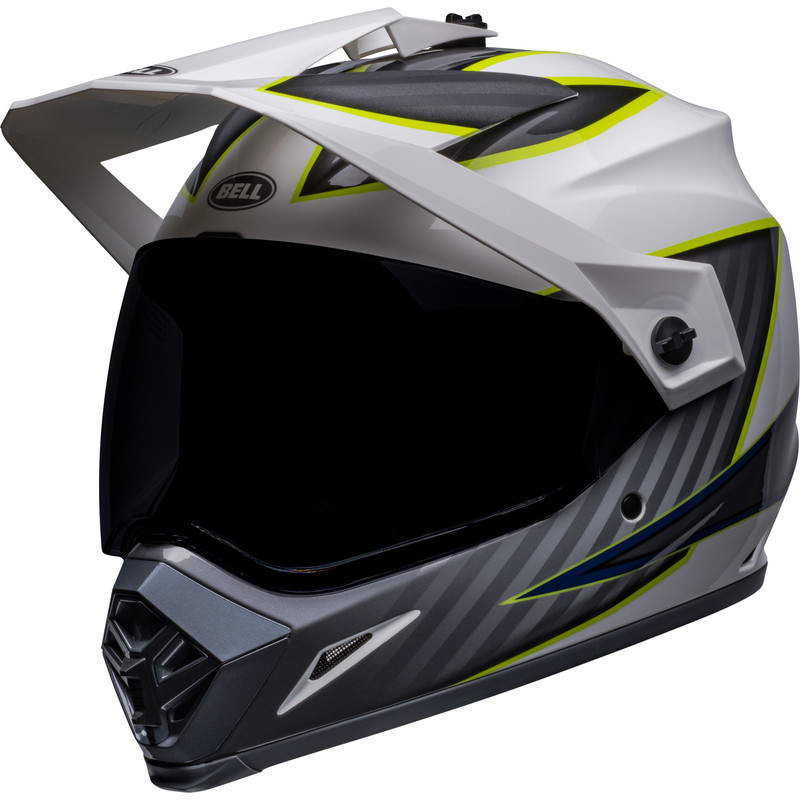 Casque BELL MX-9 Adventure Mips - Dalton Blanc/Jaune Hi-Viz - Dr Rider