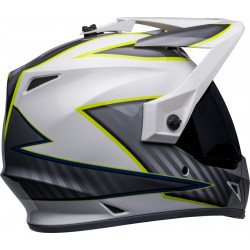 Casque BELL MX-9 Adventure Mips - Dalton Blanc/Jaune Hi-Viz - Dr Rider