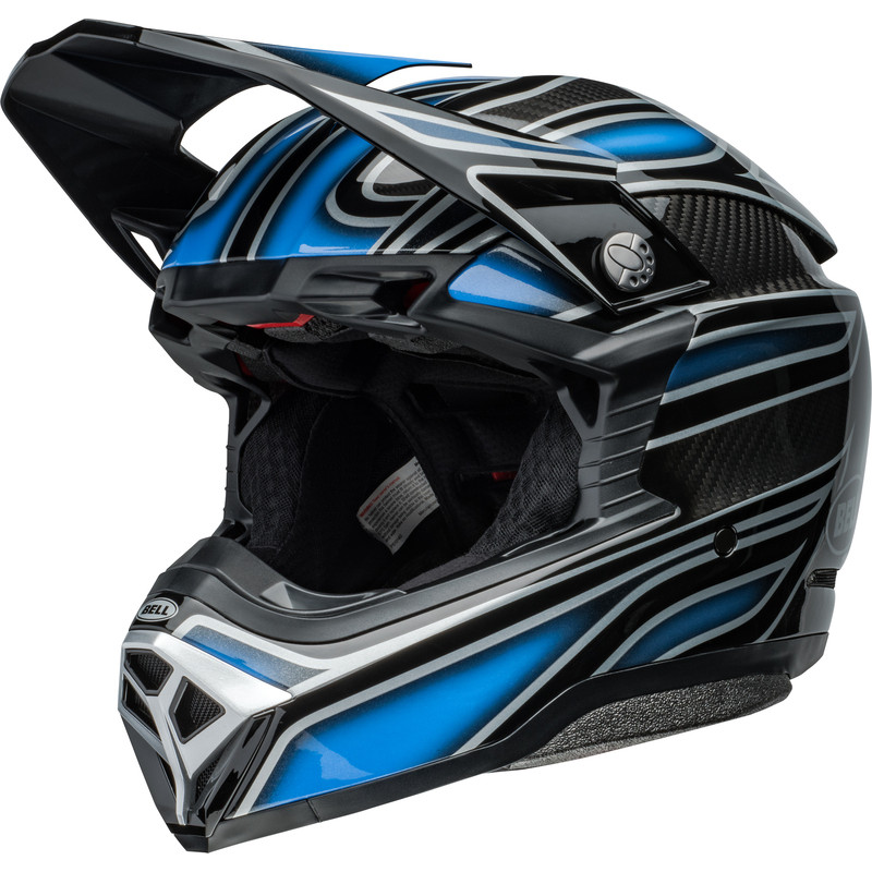 Casque BELL Moto-10 Spherical - Webb Marmont Gloss North Carolina Blue - Dr Rider