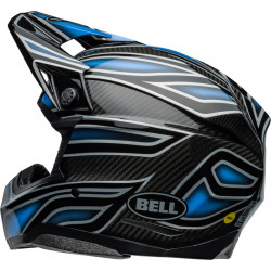Casque BELL Moto-10 Spherical - Webb Marmont Gloss North Carolina Blue - Dr Rider