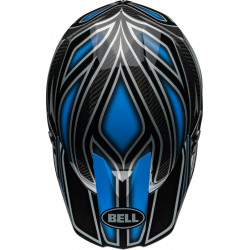 Casque BELL Moto-10 Spherical - Webb Marmont Gloss North Carolina Blue - Dr Rider