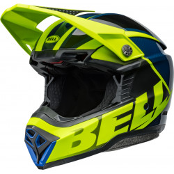 Casque BELL Moto-10 Spherical - Sliced Matte/Gloss Retina/Blue - Dr Rider