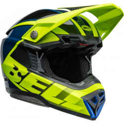 Casque BELL Moto-10 Spherical - Sliced Matte/Gloss Retina/Blue - Dr Rider