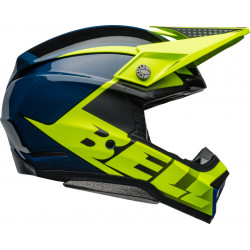 Casque BELL Moto-10 Spherical - Sliced Matte/Gloss Retina/Blue - Dr Rider
