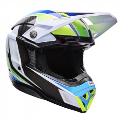 Casque BELL Moto-10 Spherical - Grid White/Blue - Dr Rider