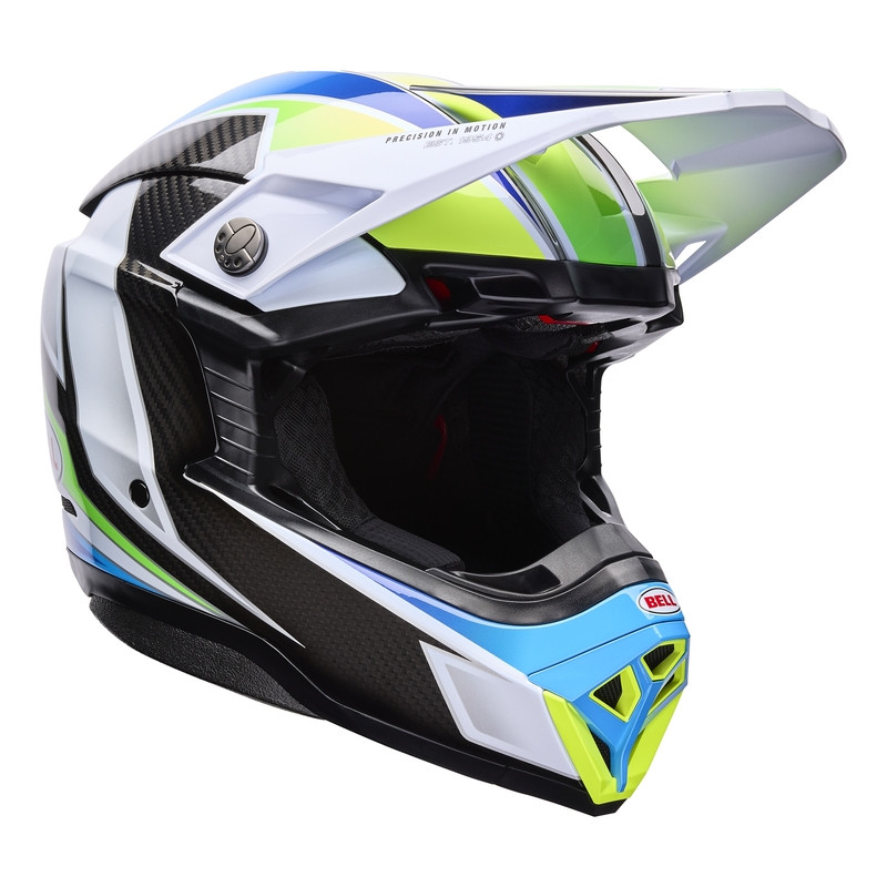 Casque BELL Moto-10 Spherical - Grid White/Blue - Dr Rider
