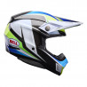 Casque BELL Moto-10 Spherical - Grid White/Blue - Dr Rider