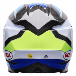 Casque BELL Moto-10 Spherical - Grid White/Blue - Dr Rider