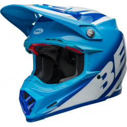 Casque BELL Moto-9S Flex - Rail Gloss Blue/White - Dr Rider