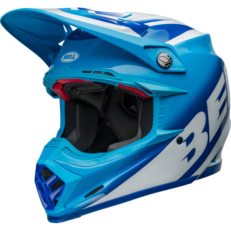 Casque BELL Moto-9S Flex - Rail Gloss Blue/White - Dr Rider