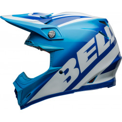 Casque BELL Moto-9S Flex - Rail Gloss Blue/White - Dr Rider