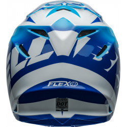 Casque BELL Moto-9S Flex - Rail Gloss Blue/White - Dr Rider