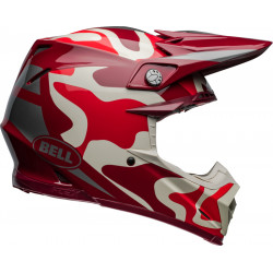 Casque BELL Moto-9S Flex - Ferrandis Méchant Gloss Red/Silver - Dr Rider