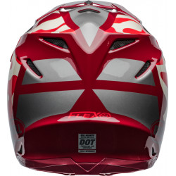 Casque BELL Moto-9S Flex - Ferrandis Méchant Gloss Red/Silver - Dr Rider
