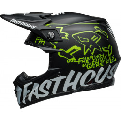 Casque BELL Moto-9S Flex - Fasthouse MC Core Matte Black/Yellow - Dr Rider