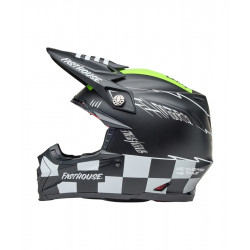 Casque BELL Moto-9S Flex - Fasthouse Smoke Bomb Matte Gloss Black/HiViz Yellow - Dr Rider