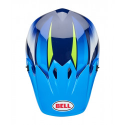 Casque BELL MX-9 Mips - Jackal Gloss Blue/Hi-Viz Yellow - Dr Rider