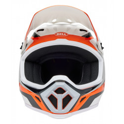 Casque BELL MX-9 Mips - Rift Gloss Orange/White - Dr Rider