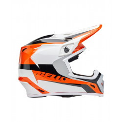 Casque BELL MX-9 Mips - Rift Gloss Orange/White - Dr Rider