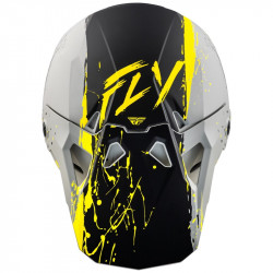 Casque FLY RACING Formula CP Manic - gris mat/noir/jaune - Dr Rider