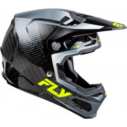 Casque FLY RACING Formula S Carbon Protocol - noir carbone/gris/Hi-Vis - Dr Rider