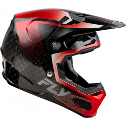 Casque FLY RACING Formula S Carbon Protocol - noir carbone/rouge - Dr Rider