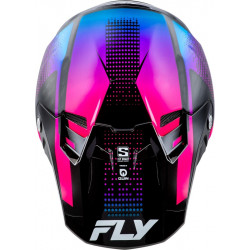Casque FLY RACING Formula S Carbon Protocol - noir carbone/bleu/rose - Dr Rider
