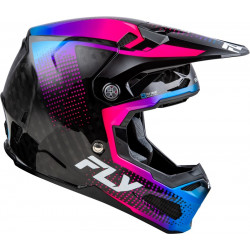 Casque FLY RACING Formula S Carbon Protocol - noir carbone/bleu/rose - Dr Rider