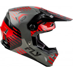 Casque FLY RACING Formula CP Slice - gris/rouge/noir - Dr Rider