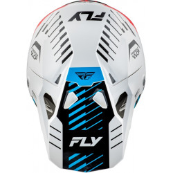 Casque FLY RACING Formula CP Slice - blanc/rouge/cyan - Dr Rider